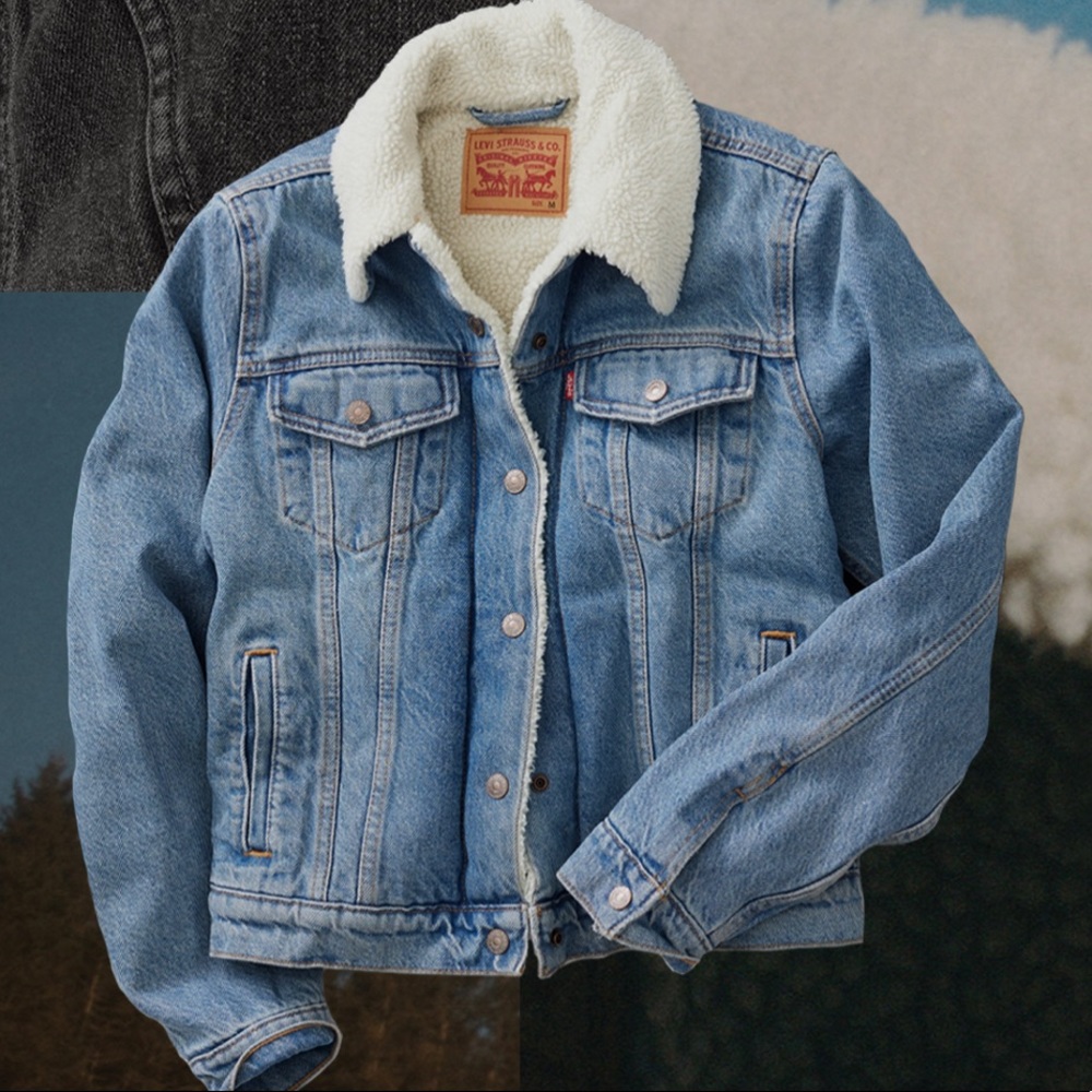 levis trucker sherpa denim jacket